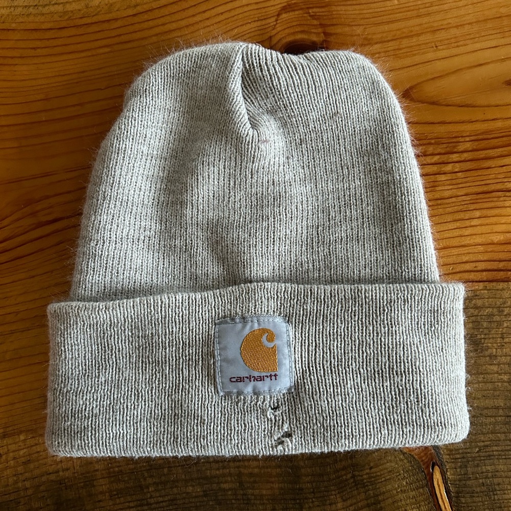 Heather gray Carharrt Beanie